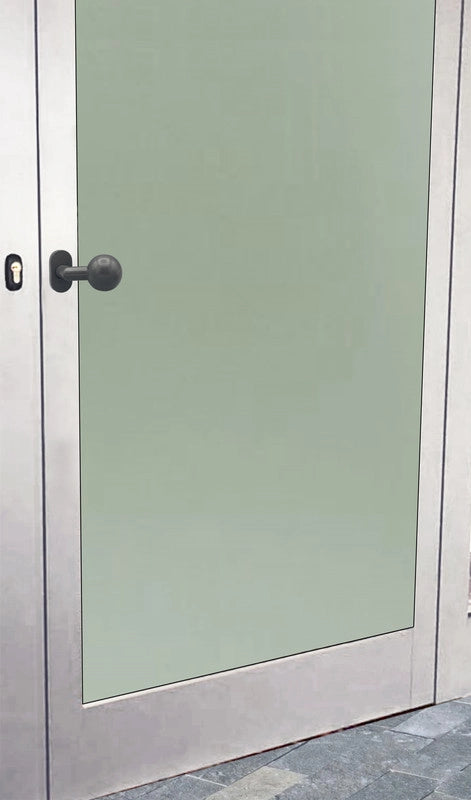 Maniglia su rosetta tonda SAGUATTI  D00/50YA in inox grigio opaco, 2 pezzi