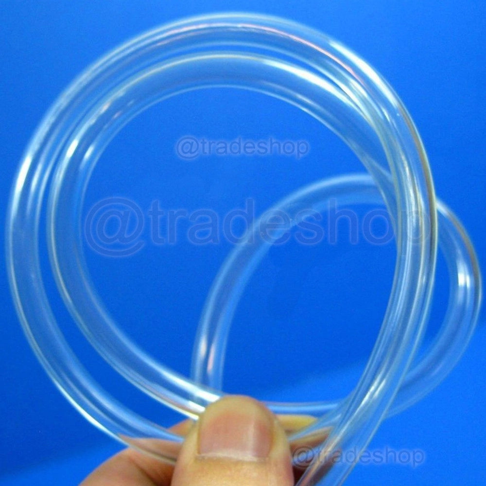 Trade Shop - Tubo Flessibile Trasparente Da 2mt X 4mm Di Diametro Per Pompa Areatore Acquario -