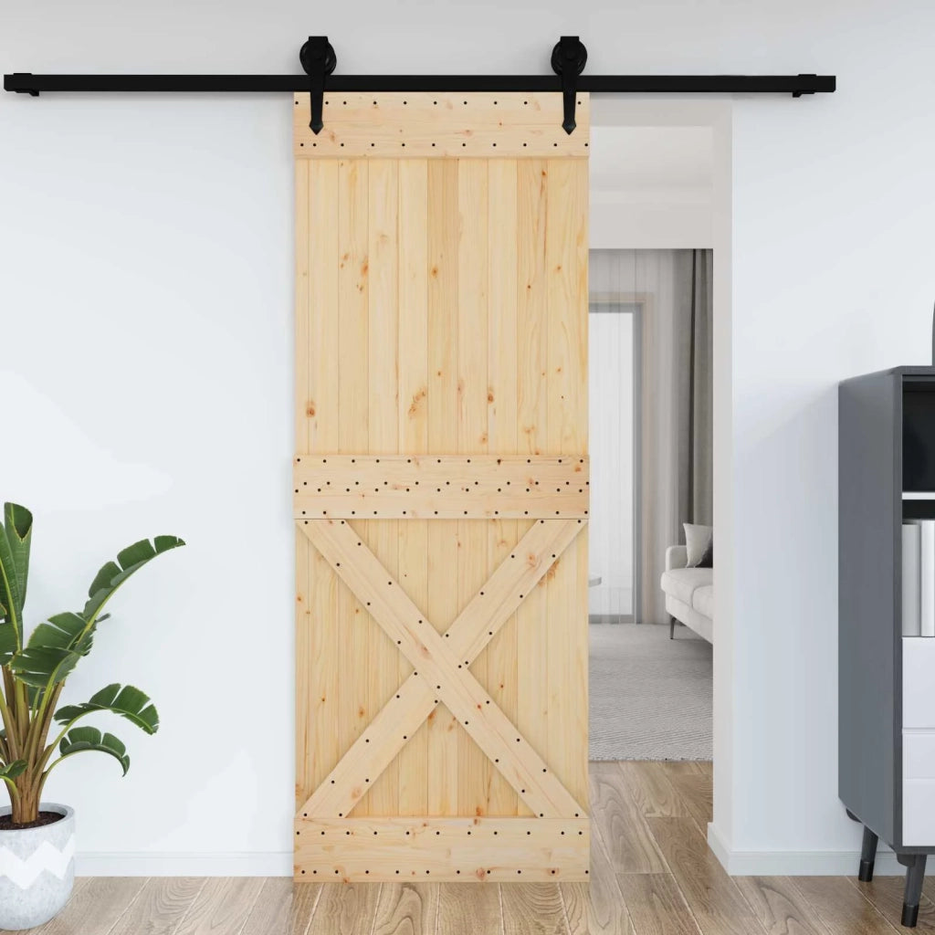 Porta NARVIK Naturale 85 x 210 cm Legno di pino solido 42047096