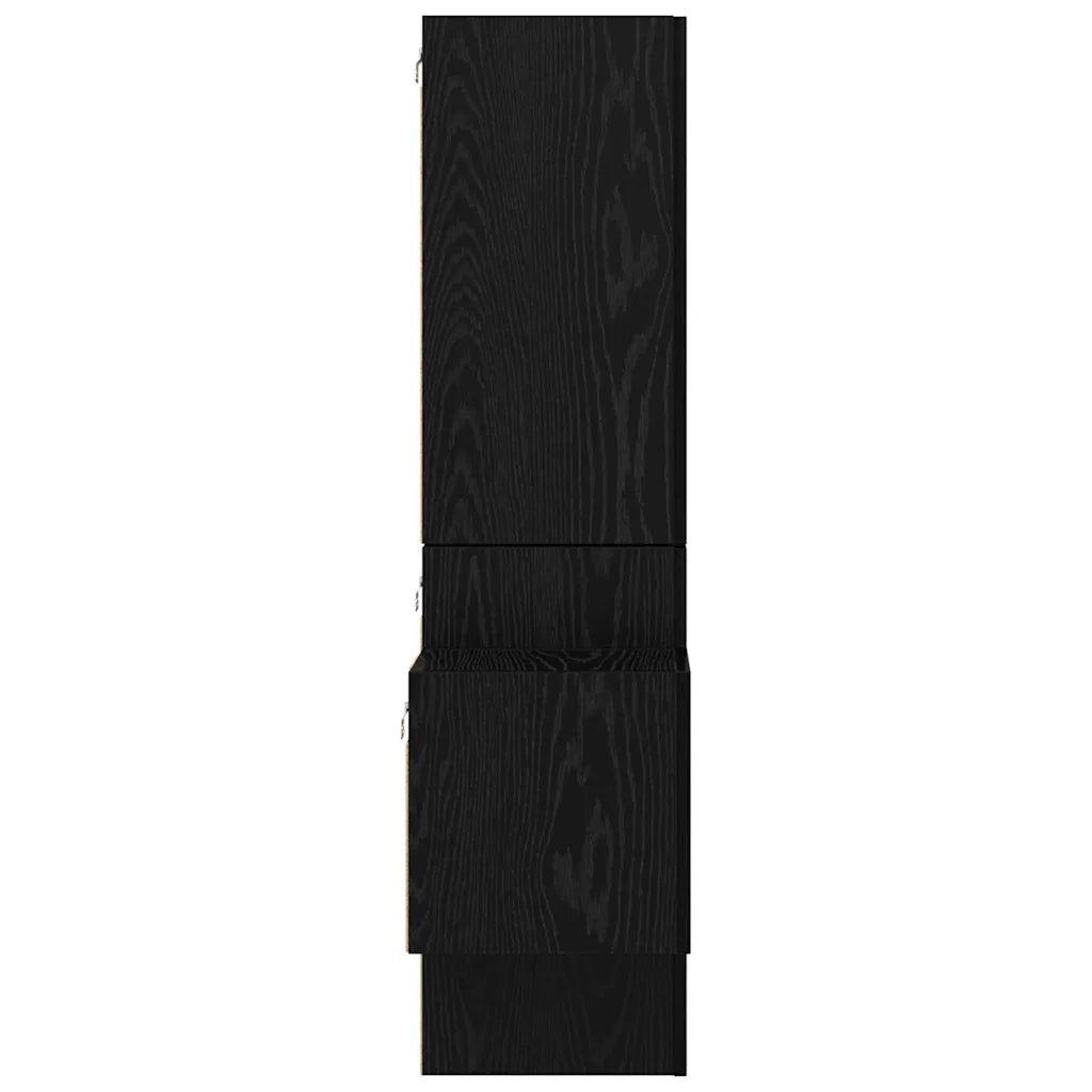 Set mobile TV 5 pcs Rovere Nero Legno multistrato 3393481