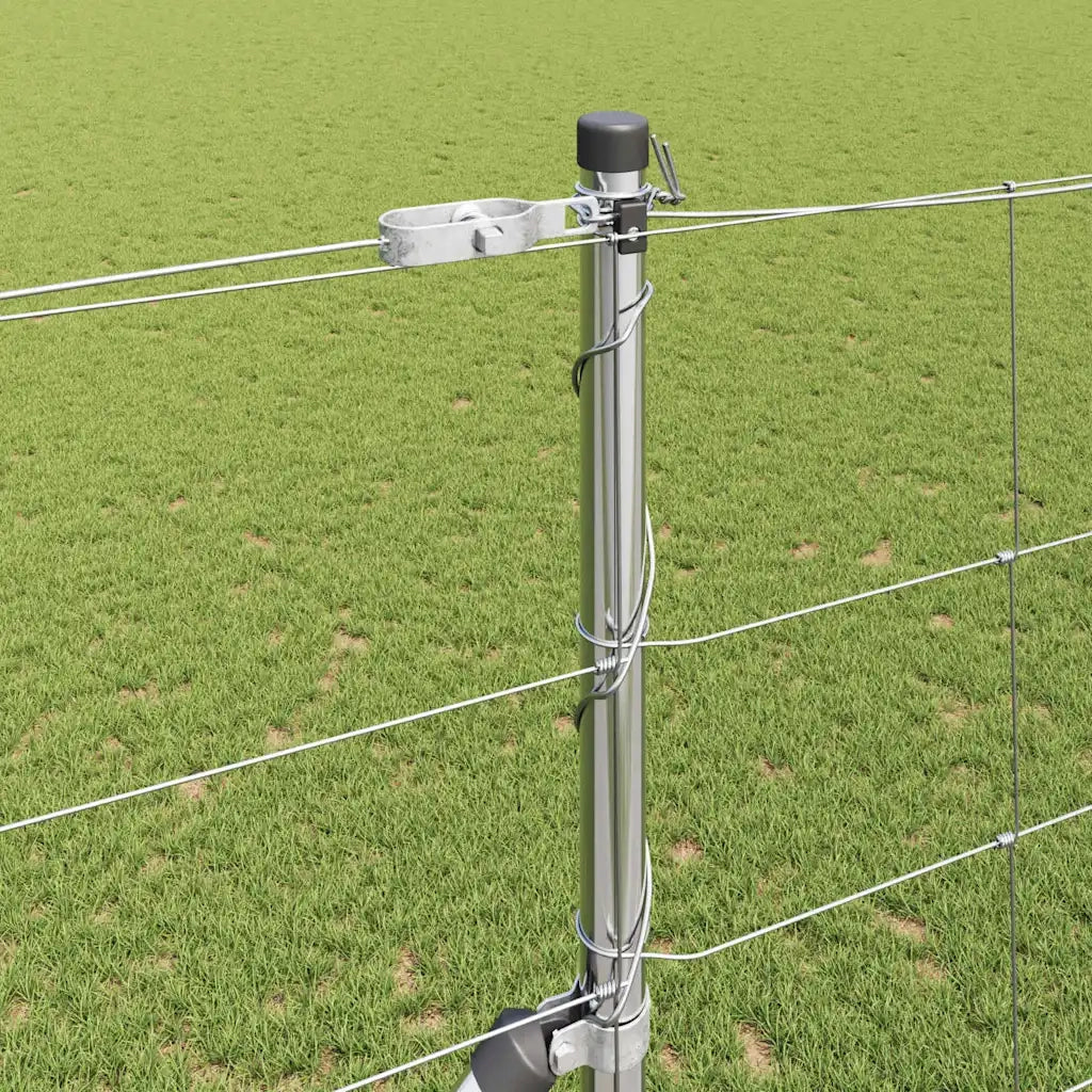 Palo della recinzione Zincato 25 x 1,5 m Acciaio