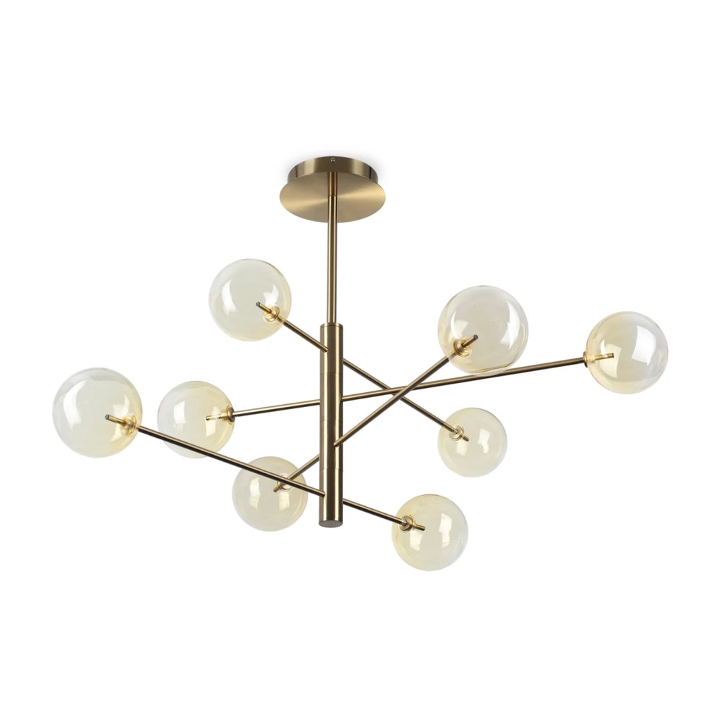 Lampadario Equinoxe 8 Luci G4 Cromo
