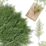 Set di 50 stecchi di Natale in plastica, riutilizzabili, verde, decorazione per casa, stecchi di Natale, Natale, fai da te, camino da tavolo, camino, guirlanda di Natale (27 x 14 cm)