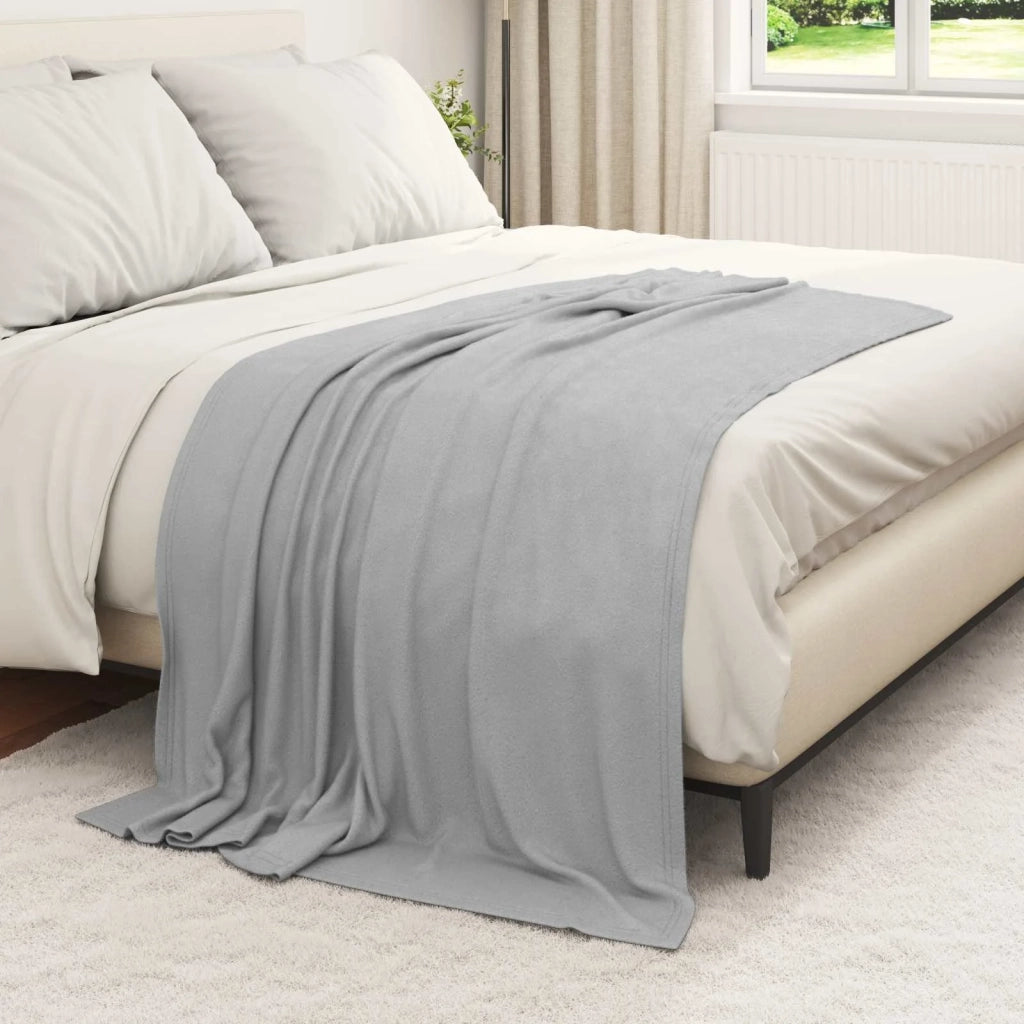 Coperte da Pile 6 pz Grigio 170 x 130 cm Panno