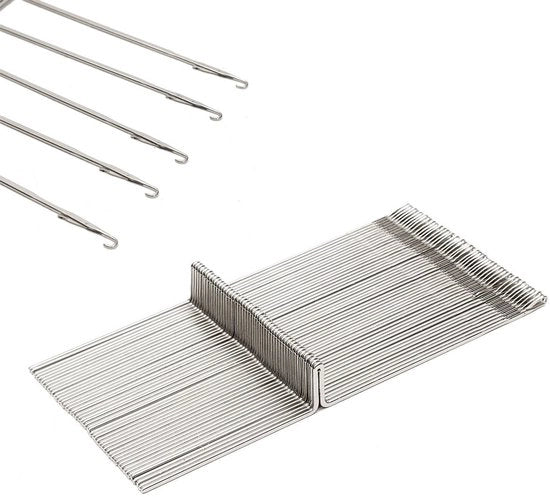 Nastro per brevi Brother per macchina da cucire - 50 pezzi - Acciaio duraturo - Argento - Adatto per KH820 KH830 KH860 KH940 KH970