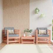 Sedia da patio-Sedie da Giardino 2 pz in Legno Massello di Douglas 744844