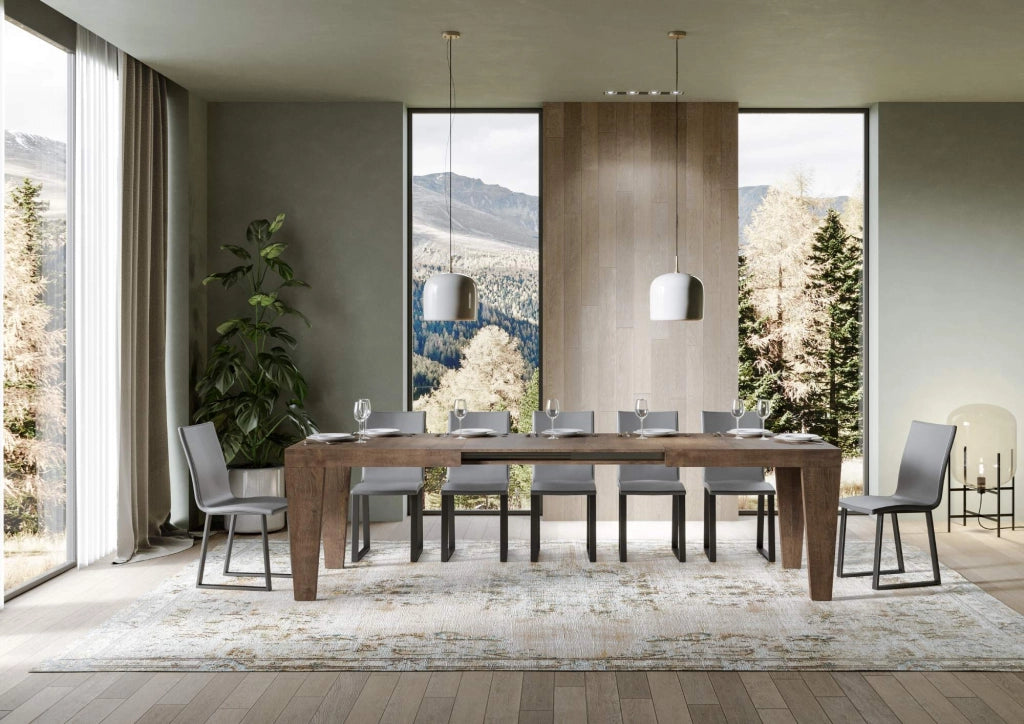 Tavolo allungabile 200/460x90 cm Spimbo noce
