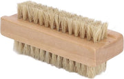 Borsetto di pulizia a doppia faccia per unghie e cuticola - Manicure pedicure spazzola per mano in legno.