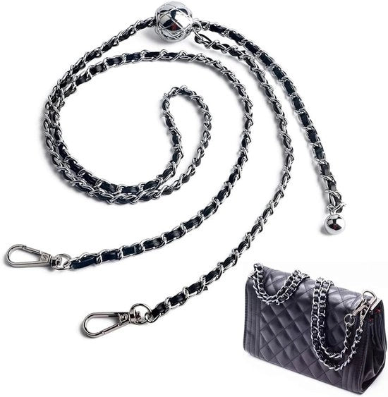 Fascia per spalla 120cm - Fascia di ricambio per spalla - Catenaccio metallico - Borsa da braccio - Borsa a mano - Cuoio PU + Catenaccio in acciaio - Cinturino per borsa