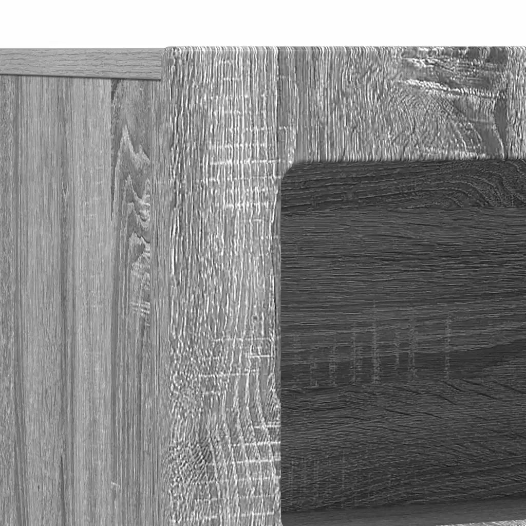 Credenza Grigio Sonoma 80.5 x 35 x 59 cm Legno multistrato