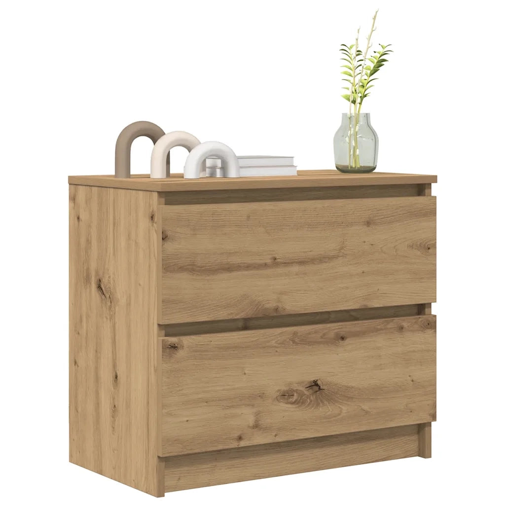 Mobile TV Rovere Artigianale 60x35x54 cm in Legno Multistrato 861786