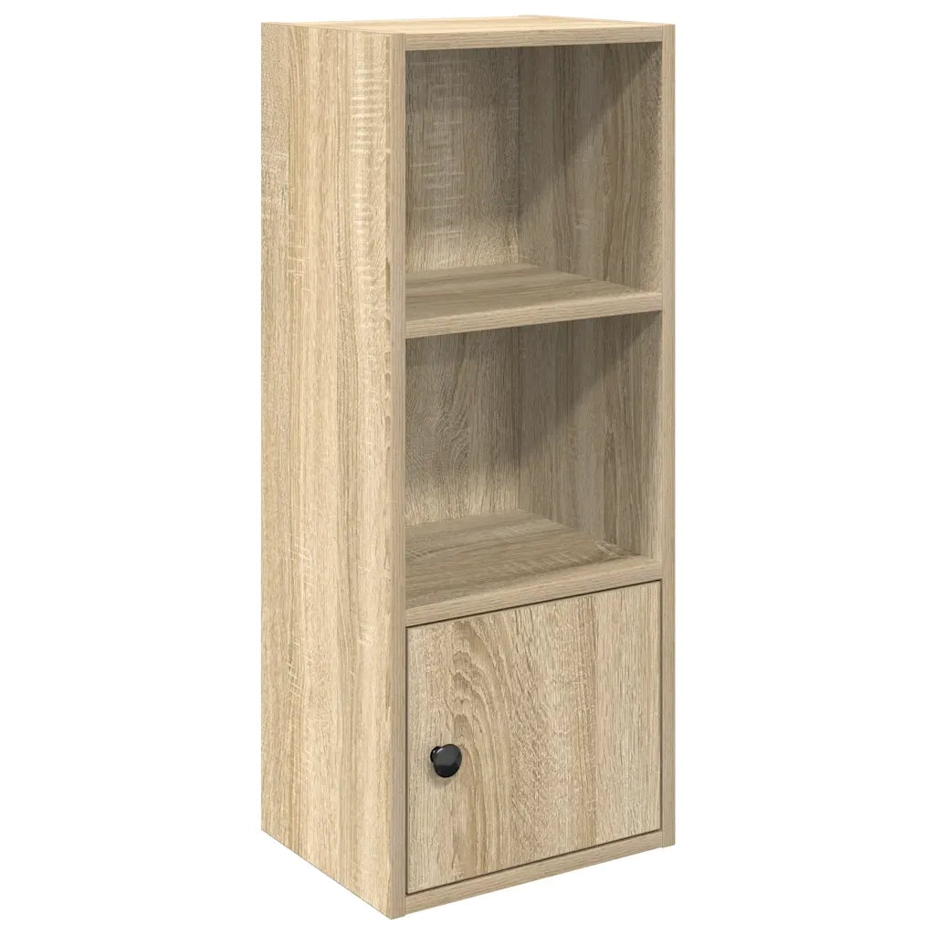 Libreria-Scaffale per Libri-Mobile di Stoccaggio Rovere Sonoma 31x24x77 cm in Legno Multistrato