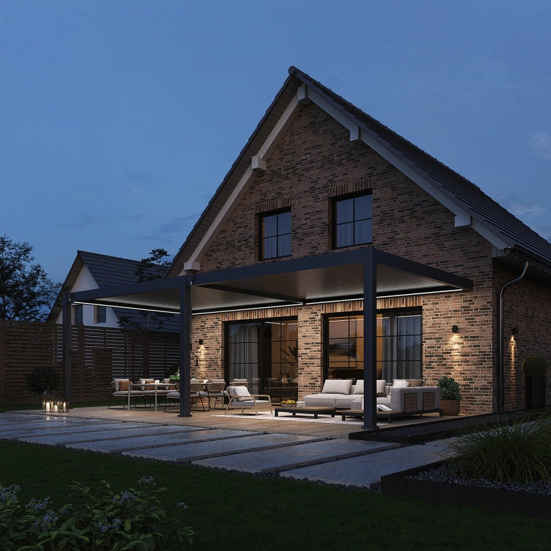 Kit LED Pergola Bioclimatique adossée 4x8M