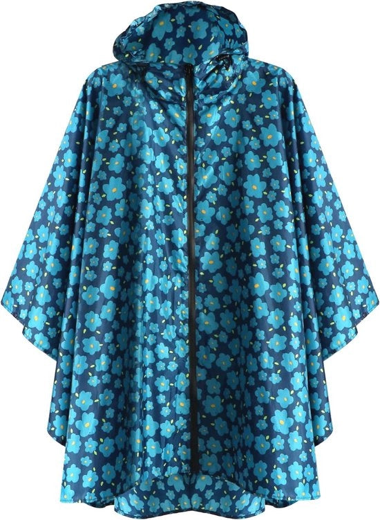 Impermeabile poncho leggero con cappuccio per attività all'aperto