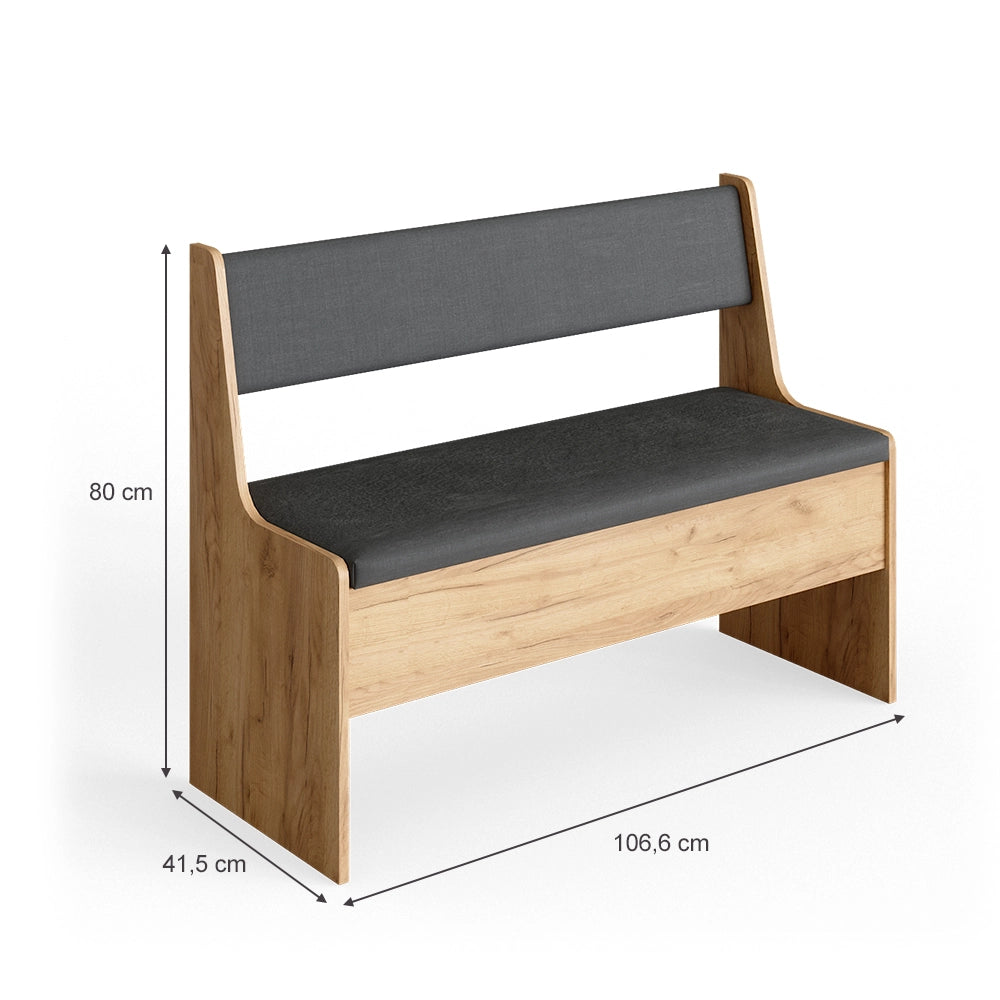 Vicco Panca ad angolo Quercia dorata 106.6 x 41.5 cm