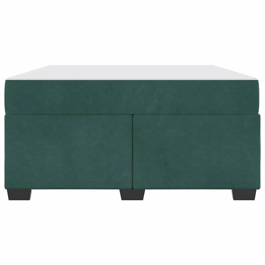 Struttura del letto Verde Scuro 160 x 200 cm Tessuto