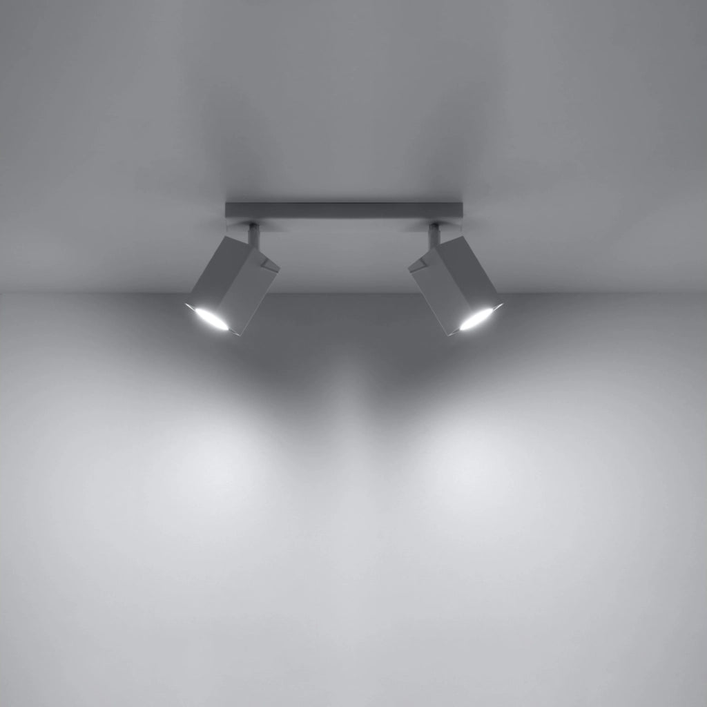 Plafoniera BRAVEA 2 Pure Lume, 2 spot GU10 bianca cromo