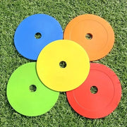 10 set di dischi di allenamento TPE, palle sportive multifunzionali per allenamento, esercizi di calcio e agilità, colori misti (blu, giallo, rosso, verde, arancione), attrezzatura di allenamento calcistico
