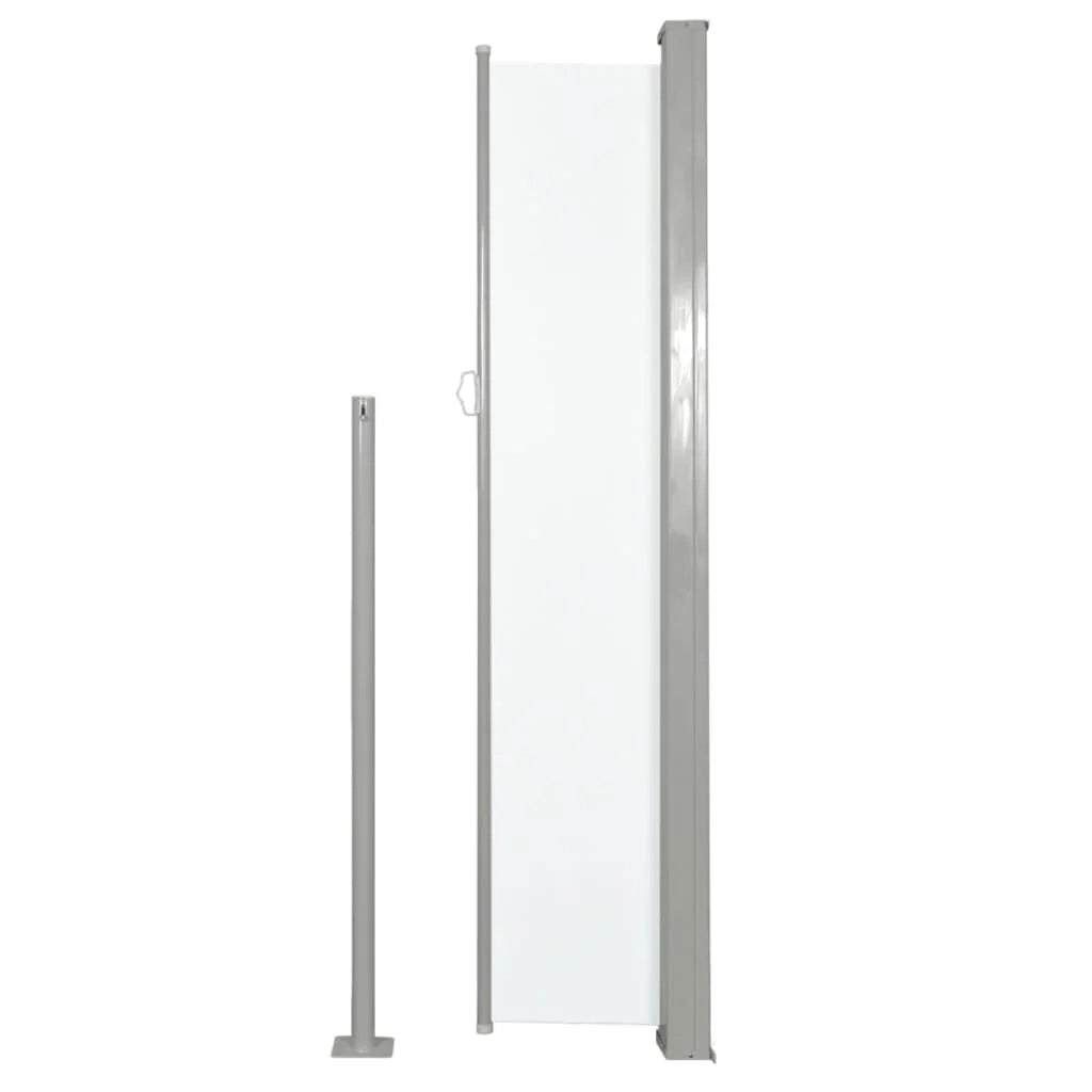 Tenda da sole laterale retrattile/schermo privacy per patio giardino terrazza balcone 160 x 300 cm crema 02_0007049