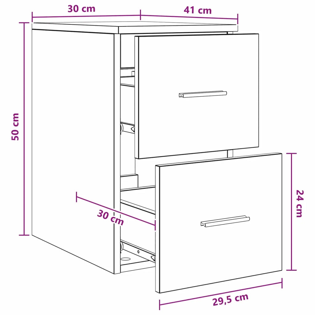 Armadio Bagno In-between Sonoma grigio 30 x 41 x 50 cm 890371