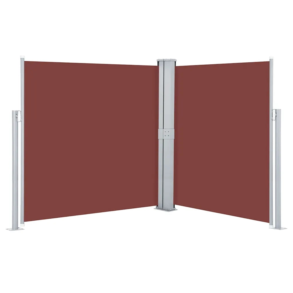 Tenda da Sole Laterale Retrattile Marrone 140x600 cm 48457