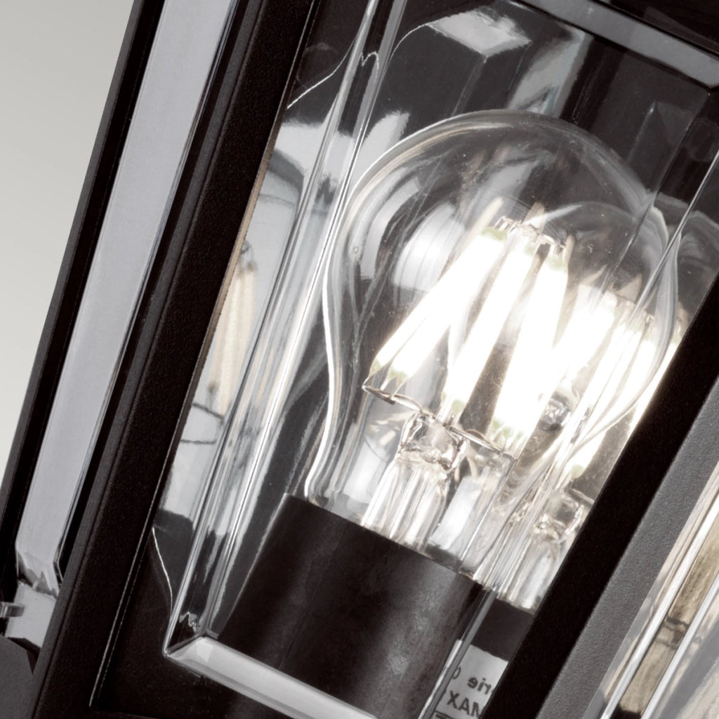 Applique esterna nera IP44 E27 60W Kinsale Elstead