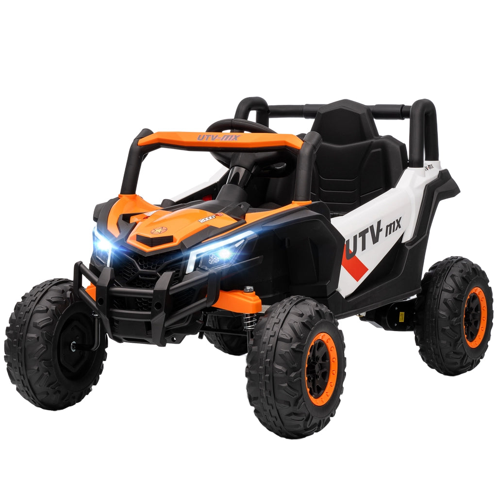 Auto elettrica per bambini ¨C zephmum ¨C arancione con telecomando e luci LED