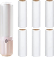 Rollatore di peli per abbigliamento – Rotolo di lana riutilizzabile con 6 mini anelli – Rimuovitore di peli di animale per abbigliamento, divano e tessuti