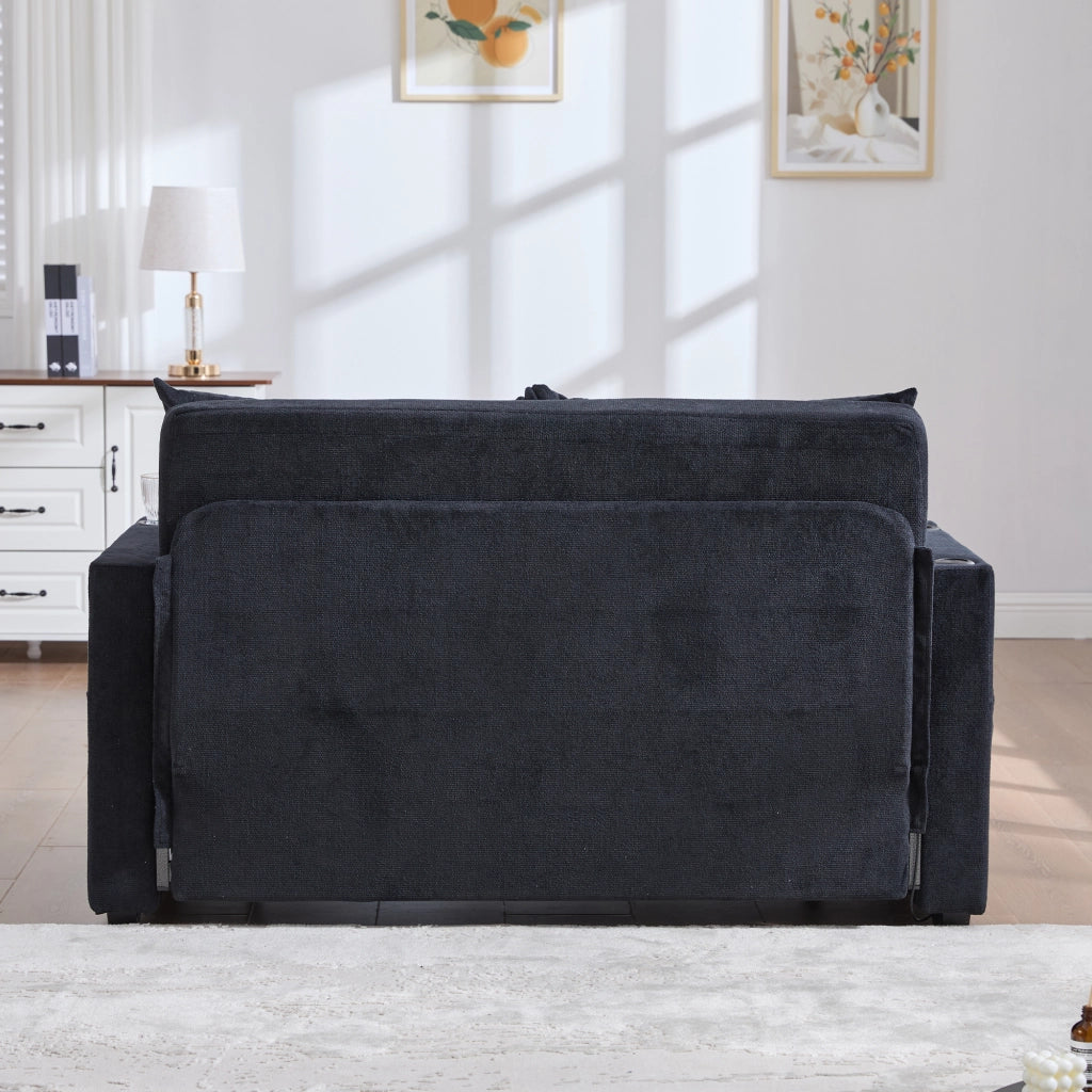Sofa multifunzionale pieghevole - Zephmum - Con tasche di stivaggio USB e porta bicchieri