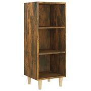 Credenza | Madia | Buffet da pranzo | Armadio da pranzo Rovere Fumo 34,5x32,5x90 cm in Legno Multistrato