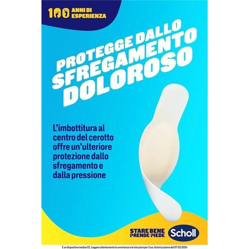 SCHOLL CEROTTI PER LE VESCICHE AD ALTO POTERE ADESIVO RESISTENTI ALL'ACQUA PACK 6 CEROTTI PER LE DITA DEI PIEDI