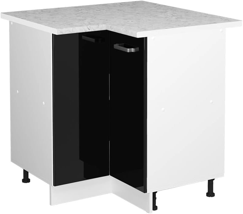 Armadio universale ad angolo R-Line, Sonoma, 75.6 cm con anta, con piano di lavoro, per la conservazione di utensili domestici e scorte