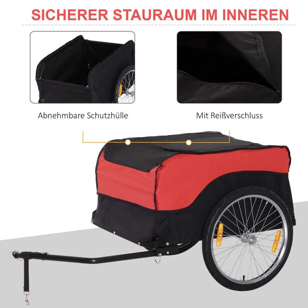 Rimorchio per Bicicletta da Carico ¨C Xylo ¨C Rosso-Nero