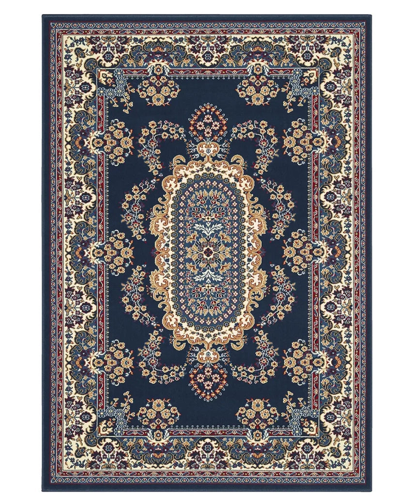 Tappeto ROYAL SHIRAZ 2063 BLU cm.240x330 arredo salotto disegno moderno geometrico arredo casa