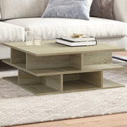 Tavolino da Salotto-Tavolino da soggiorno-Tavolo Rovere Sonoma 70x70x29 cm Legno Multistrato