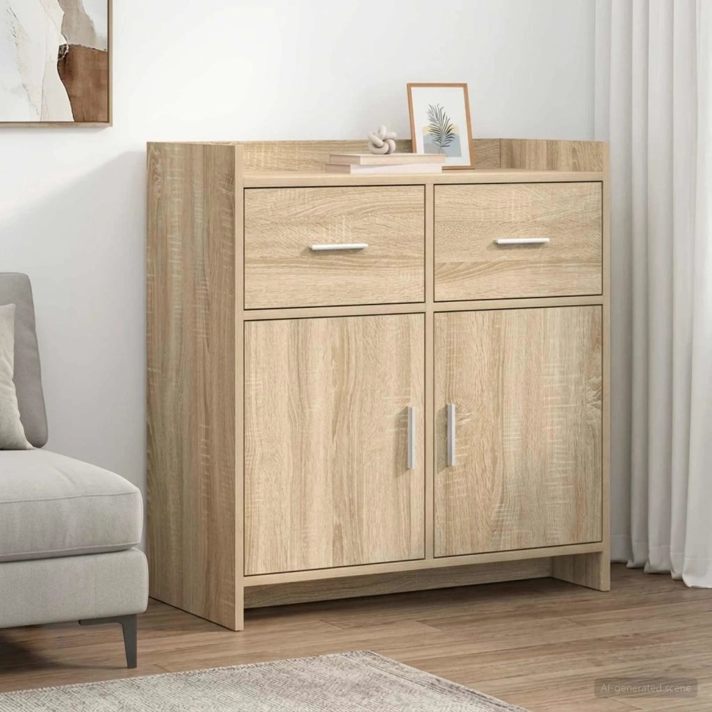 Credenza Rovere Sonoma 75 x 36 x 80 cm Legno ingegnerizzato 8011117