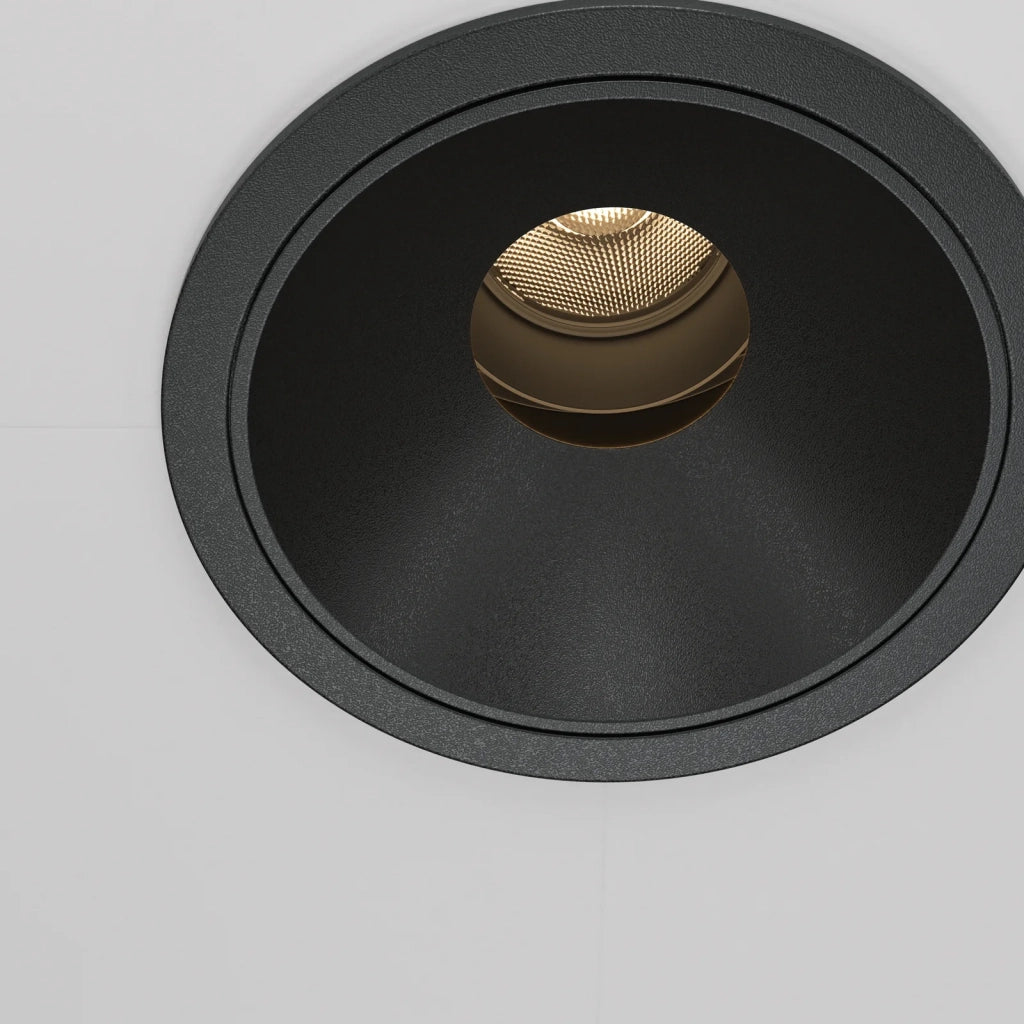 Maytoni Faretto Incasso Wise 1 luce LED integrato nero alluminio