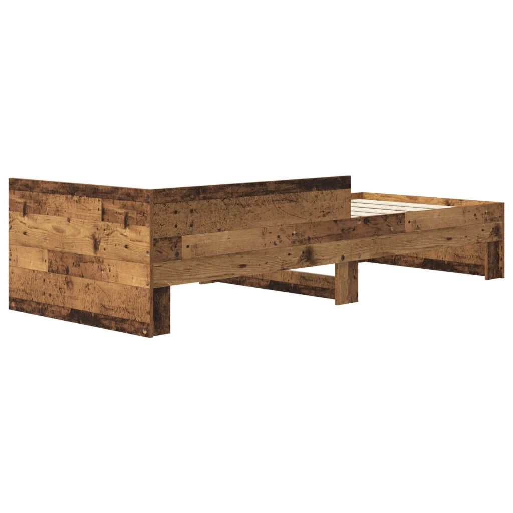 Struttura letto con testata Legno antico 80 x 200 cm 8009038
