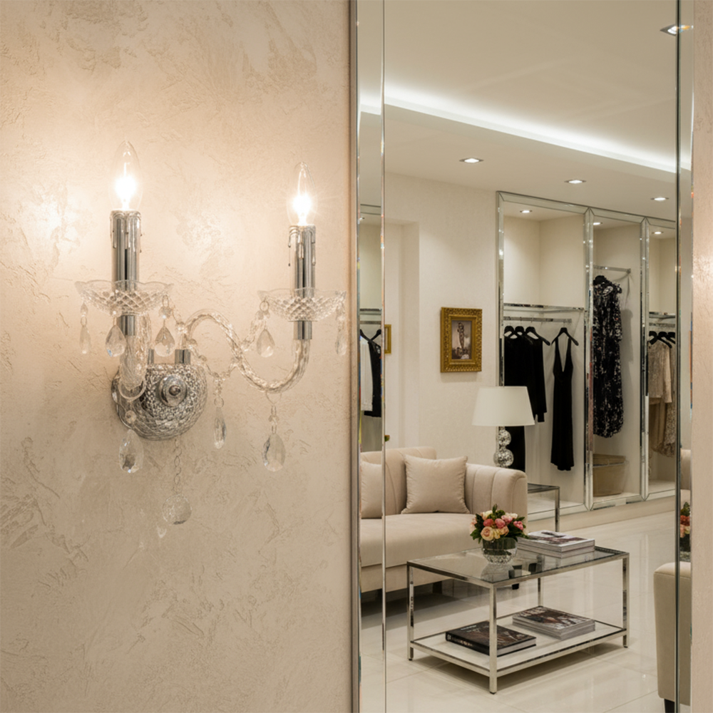 Lampada Da Parete Ebt017-2w Transparent