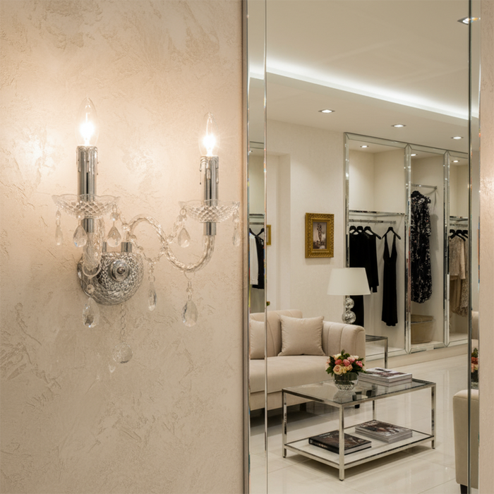 Lampada Da Parete Ebt017-2w Transparent