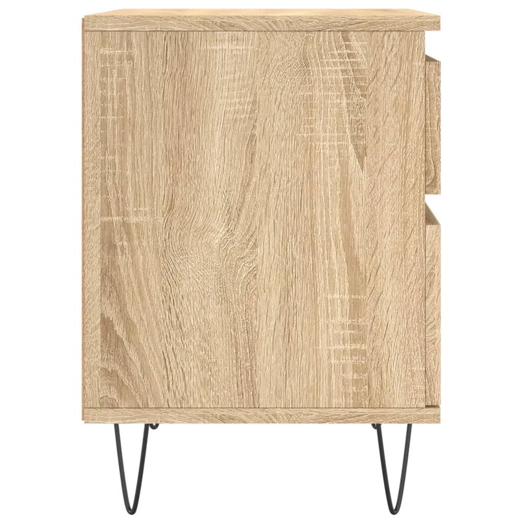 Comodino Rovere Sonoma 40x35x50 cm in Legno Multistrato 830674