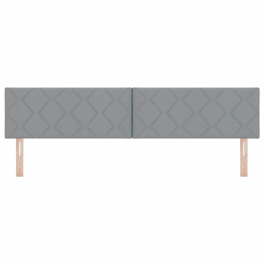 Testiera Grigio chiaro 200 cm Tessuto 42007280