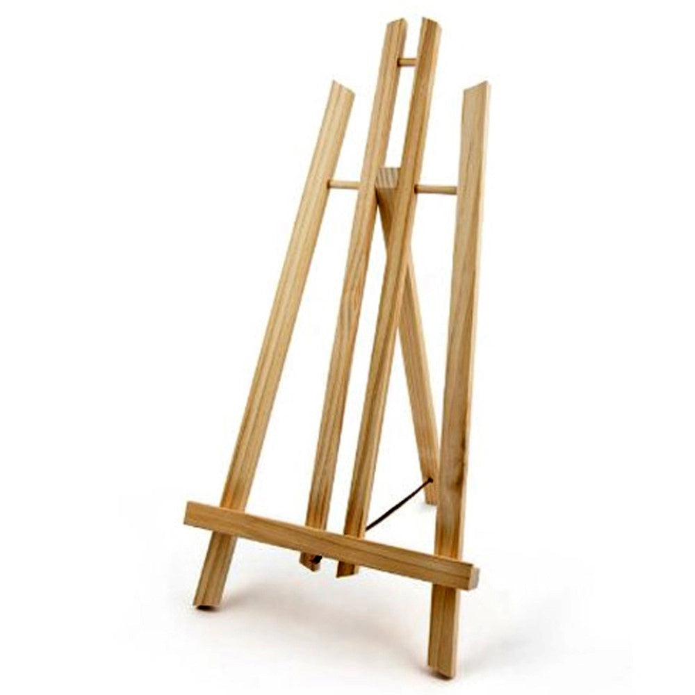 Trade Shop - Cavalletto Artistico Supporto Per Pittura Tela Pieghevole Legno 30 Cm Disegno -