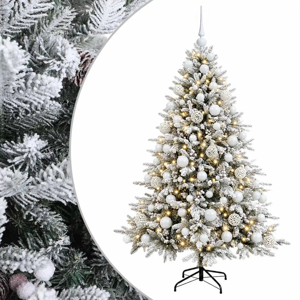 Albero di Natale artificiale con palline 180 cm 300 LED 3467086