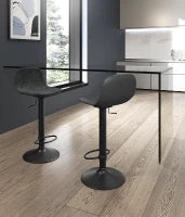 E-STYLO Sgabello moderno con alzata a gas, ideale per arredare angoli bar, cucine con penisola o isola con stile e funzionalità, 39cm X 45cm H. 86/102cm