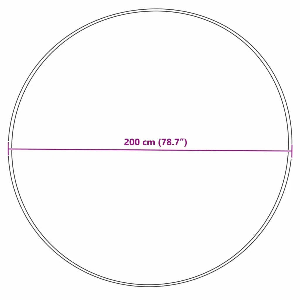Tappeto in finta TAFALLA Grigio Ø 200 cm Poliestere 42021539