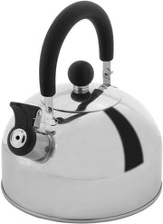 Fluitketel RVS 2 Liter per Tutti i Fornelli - Svelto Cucina per Acqua e Tè con Valvola di Sicurezza (Sicuro per la Cucina, Adatto per Induzione)