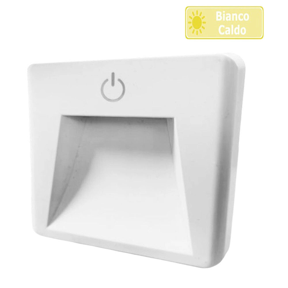 Trade Shop - Luce Notturna A Led 0.5w Con Accensione Touch Lampada Con Spina Punto Luce Xgcmd-004 -