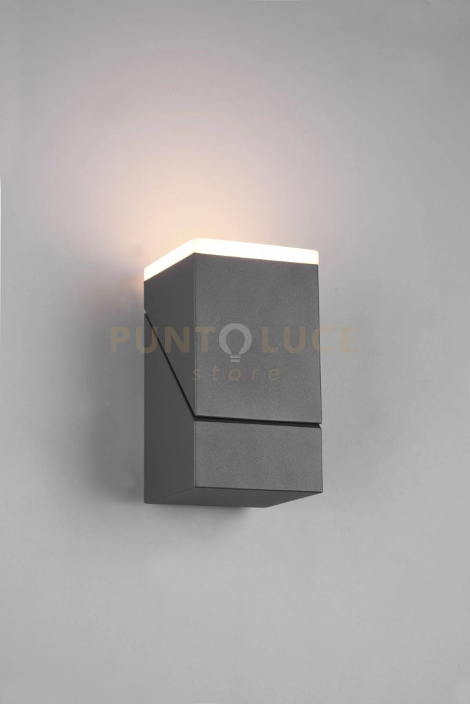 AVON APPLIQUE LED7W 800lm, 3000K  DA ESTERNO ANTRACITE ORIENTABILE IP54 H. 16CM