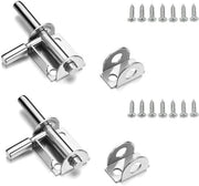 Grendele per porte 2 pezzi in acciaio inossidabile piccola gheriglio 65 mm gheriglio a vite con viti chiusura a scorrimento per giardini camere mobili (inclusi viti)